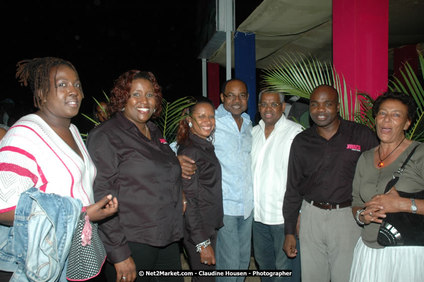 Minister of Tourism, Hon. Edmund Bartlett, and Director of Tourism, Basil Smith at the Air Jamaica Jazz and Blues Festival 2008 The Art of Music - Saturday, January 26, 2008 - Air Jamaica Jazz & Blues 2008 The Art of Music venue at the Aqaueduct on Rose Hall Resort & Counrty Club, Montego Bay, St. James, Jamaica W.I. - Thursday, January 24 - Saturday, January 26, 2008 - Photographs by Net2Market.com - Claudine Housen & Barry J. Hough Sr, Photographers - Negril Travel Guide, Negril Jamaica WI - http://www.negriltravelguide.com - info@negriltravelguide.com...!