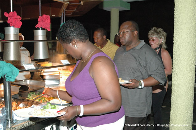 Dinner at Hedonism II - Caribbean Medical Mission, Sunday, October 22, 2006 - Negril Travel Guide, Negril Jamaica WI - http://www.negriltravelguide.com - info@negriltravelguide.com...!