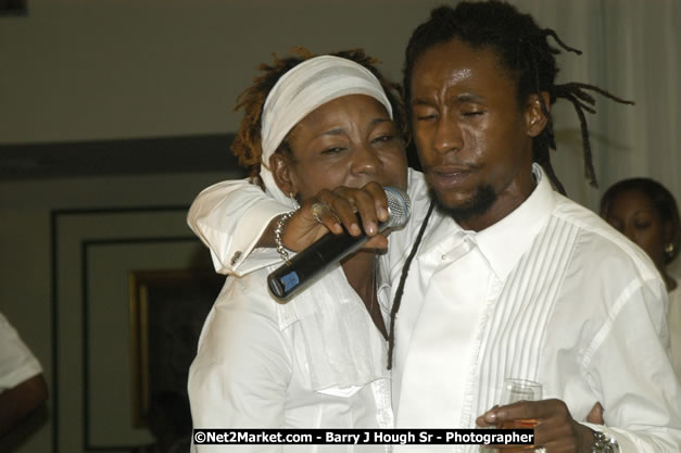 Jah Cure and Mother Pansetta Campbell - Reflections - Cure Fest 2007 - All White Birth-Night Party - Hosted by Jah Cure - Starfish Trelawny Hotel - Trelawny, Jamaica - Friday, October 12, 2007 - Cure Fest 2007 October 12th-14th, 2007 Presented by Danger Promotions, Iyah Cure Promotions, and Brass Gate Promotions - Alison Young, Publicist - Photographs by Net2Market.com - Barry J. Hough Sr, Photographer - Negril Travel Guide, Negril Jamaica WI - http://www.negriltravelguide.com - info@negriltravelguide.com...!