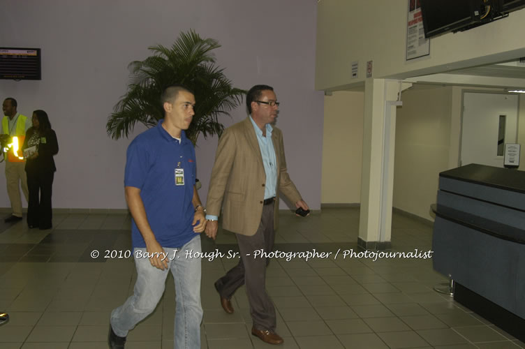 Jamaica Air Shuttle Launch @ MBJ Airports Limited, Wednesday, January 20, 2010, Sangster International Airport, Montego Bay, St. James, Jamaica W.I. - Photographs by Net2Market.com - Barry J. Hough Sr, Photographer/Photojournalist - The Negril Travel Guide - Negril's and Jamaica's Number One Concert Photography Web Site with over 40,000 Jamaican Concert photographs Published -  Negril Travel Guide, Negril Jamaica WI - http://www.negriltravelguide.com - info@negriltravelguide.com...!