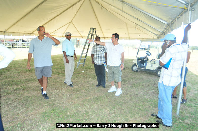 Preparations at the Venue - Jamaica Jazz and Blues Festival 2009, Thursday, January 15, 2009 - Venue at the Aqueduct on Rose Hall Resort &amp; Country Club, Montego Bay, Jamaica - Thursday, January 22 - Saturday, January 24, 2009 - Photographs by Net2Market.com - Barry J. Hough Sr, Photographer/Photojournalist - Negril Travel Guide, Negril Jamaica WI - http://www.negriltravelguide.com - info@negriltravelguide.com...!