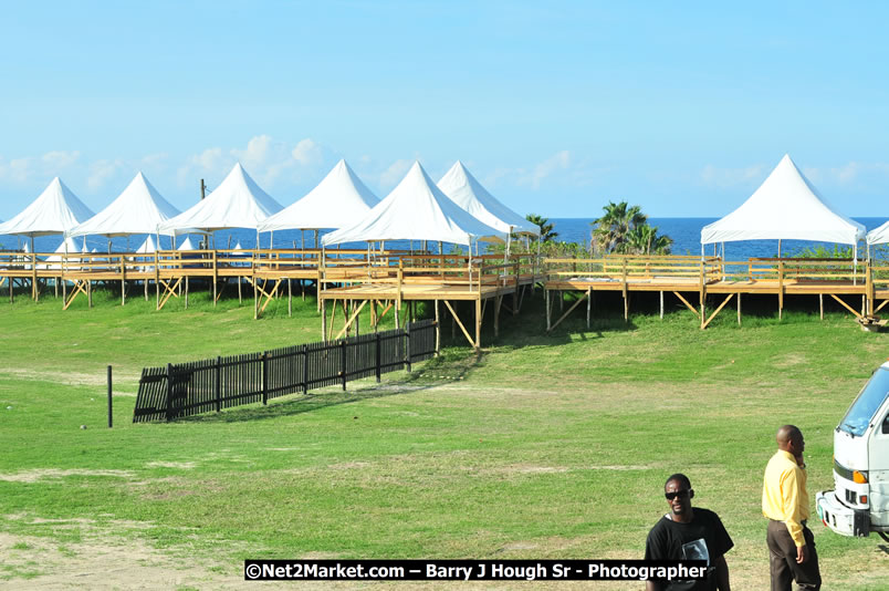 Preparations at the Venue - Jamaica Jazz and Blues Festival 2009, Thursday, January 15, 2009 - Venue at the Aqueduct on Rose Hall Resort &amp; Country Club, Montego Bay, Jamaica - Thursday, January 22 - Saturday, January 24, 2009 - Photographs by Net2Market.com - Barry J. Hough Sr, Photographer/Photojournalist - Negril Travel Guide, Negril Jamaica WI - http://www.negriltravelguide.com - info@negriltravelguide.com...!