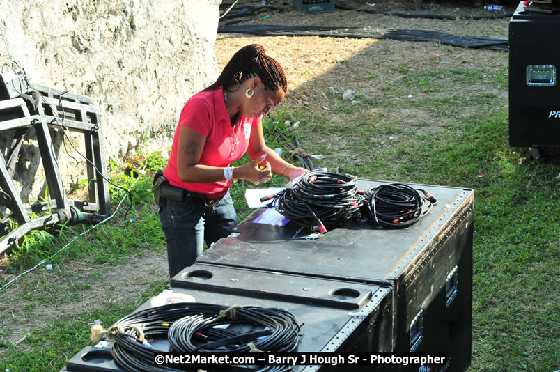 Preparations at the Venue - Jamaica Jazz and Blues Festival 2009, Thursday, January 15, 2009 - Venue at the Aqueduct on Rose Hall Resort &amp; Country Club, Montego Bay, Jamaica - Thursday, January 22 - Saturday, January 24, 2009 - Photographs by Net2Market.com - Barry J. Hough Sr, Photographer/Photojournalist - Negril Travel Guide, Negril Jamaica WI - http://www.negriltravelguide.com - info@negriltravelguide.com...!