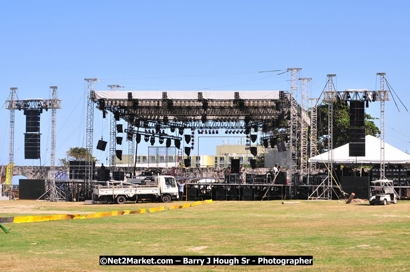 Preparations Continue [One Day To Go] at the Venue & Office - Jamaica Jazz and Blues Festival 2009 - Presented by Air Jamaica - Thursday, January 15, 2009 - Venue at the Aqueduct on Rose Hall Resort &amp; Country Club, Montego Bay, Jamaica - Thursday, January 22 - Saturday, January 24, 2009 - Photographs by Net2Market.com - Barry J. Hough Sr, Photographer/Photojournalist - Negril Travel Guide, Negril Jamaica WI - http://www.negriltravelguide.com - info@negriltravelguide.com...!