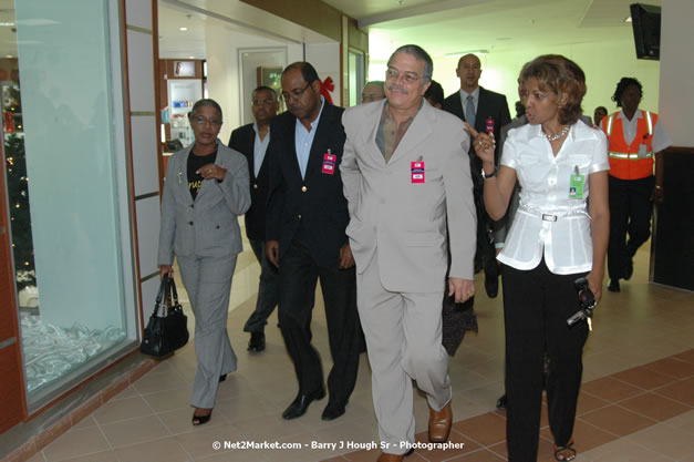 Minister of Tourism, Hon. Edmund Bartlett - Director of Tourism, Basil Smith, and Mayor of Montego Bay, Councillor Charles Sinclair Launch of Winter Tourism Season at Sangster International Airport, Saturday, December 15, 2007 - Sangster International Airport - MBJ Airports Limited, Montego Bay, Jamaica W.I. - Photographs by Net2Market.com - Barry J. Hough Sr, Photographer - Negril Travel Guide, Negril Jamaica WI - http://www.negriltravelguide.com - info@negriltravelguide.com...!