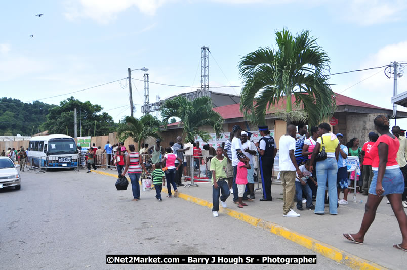 Lucea Cross the Harbour @ Lucea Car Park - All Day Event - Cross the Harbour Swim, Boat Rides, and Entertainment for the Family - Concert Featuring: Bushman, George Nooksl, Little Hero, Bushi One String, Dog Rice and many local Artists - Friday, August 1, 2008 - Lucea, Hanover Jamaica - Photographs by Net2Market.com - Barry J. Hough Sr. Photojournalist/Photograper - Photographs taken with a Nikon D300 - Negril Travel Guide, Negril Jamaica WI - http://www.negriltravelguide.com - info@negriltravelguide.com...!