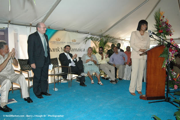 Palladium Hotels & Resorts - Groundbreaking of the 1600-Room Grand Palladium Lady Hamilton Resort & Spa and the Grand Palludium Jamaica Resort & Spa - Special Address: The Most Honorable Portia Simpson-Miller, O.N., M.P., Prime Minister of Jamaica - The Point, Lucea, Hanover, Saturday, November 11, 2006 @ 2:00 pm - Negril Travel Guide, Negril Jamaica WI - http://www.negriltravelguide.com - info@negriltravelguide.com...!