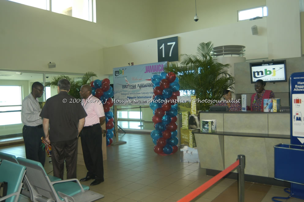  British Airways Inaugurates New Scheduled Service from London Gatwick Airport to Sangster International Airport, Montego Bay, Jamaica, Thursday, October 29, 2009 - Photographs by Barry J. Hough Sr. Photojournalist/Photograper - Photographs taken with a Nikon D70, D100, or D300 - Negril Travel Guide, Negril Jamaica WI - http://www.negriltravelguide.com - info@negriltravelguide.com...!