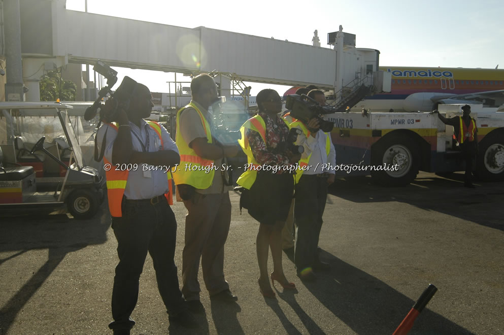  British Airways Inaugurates New Scheduled Service from London Gatwick Airport to Sangster International Airport, Montego Bay, Jamaica, Thursday, October 29, 2009 - Photographs by Barry J. Hough Sr. Photojournalist/Photograper - Photographs taken with a Nikon D70, D100, or D300 - Negril Travel Guide, Negril Jamaica WI - http://www.negriltravelguide.com - info@negriltravelguide.com...!