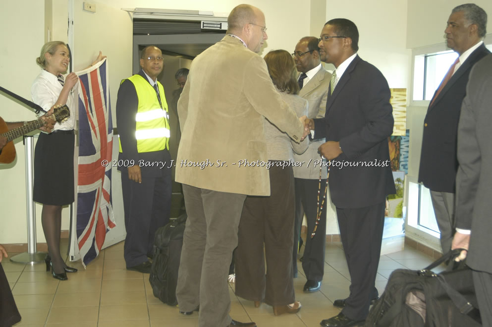  British Airways Inaugurates New Scheduled Service from London Gatwick Airport to Sangster International Airport, Montego Bay, Jamaica, Thursday, October 29, 2009 - Photographs by Barry J. Hough Sr. Photojournalist/Photograper - Photographs taken with a Nikon D70, D100, or D300 - Negril Travel Guide, Negril Jamaica WI - http://www.negriltravelguide.com - info@negriltravelguide.com...!