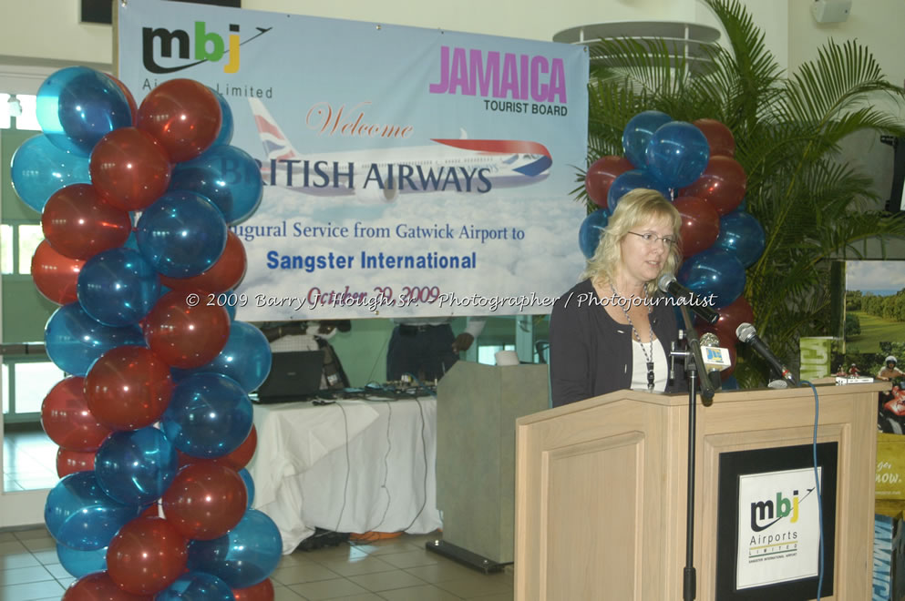  British Airways Inaugurates New Scheduled Service from London Gatwick Airport to Sangster International Airport, Montego Bay, Jamaica, Thursday, October 29, 2009 - Photographs by Barry J. Hough Sr. Photojournalist/Photograper - Photographs taken with a Nikon D70, D100, or D300 - Negril Travel Guide, Negril Jamaica WI - http://www.negriltravelguide.com - info@negriltravelguide.com...!