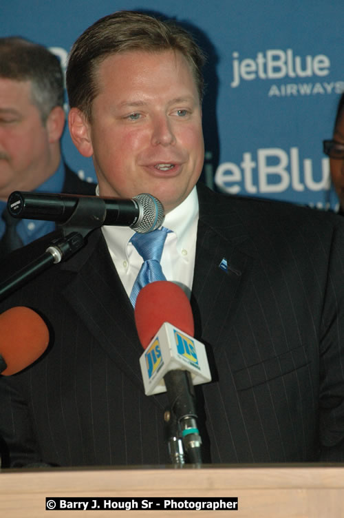 JetBue Airways' Inaugural Air Service between Sangster International Airport, Montego Bay and John F. Kennedy Airport, New York at MBJ Airports Sangster International Airport, Montego Bay, St. James, Jamaica - Thursday, May 21, 2009 - Photographs by Net2Market.com - Barry J. Hough Sr, Photographer/Photojournalist - Negril Travel Guide, Negril Jamaica WI - http://www.negriltravelguide.com - info@negriltravelguide.com...!