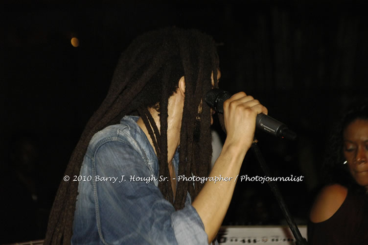 Julian Marley - Grammy Nominee & Son of the Legend Bob Marley - Live in Concert - Also featuring Ras Noble, Power Drill, Iron Head, & Robin Banks - Backing Band Roots Warrior, plus DJ Gemini @ One Love Reggae Concerts Series 09/10 @ Negril Escape Resort & Spa, February 2, 2010, One Love Drive, West End, Negril, Westmoreland, Jamaica W.I. - Photographs by Net2Market.com - Barry J. Hough Sr, Photographer/Photojournalist - The Negril Travel Guide - Negril's and Jamaica's Number One Concert Photography Web Site with over 40,000 Jamaican Concert photographs Published -  Negril Travel Guide, Negril Jamaica WI - http://www.negriltravelguide.com - info@negriltravelguide.com...!