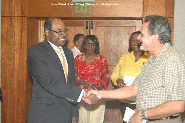 Red Cap Porters Awards - Minister of Tourism, Hon. Edmund Bartlett - Director of Tourism, Basil Smith - Friday, December 14, 2007 - Holiday Inn Sunspree, Montego Bay, Jamaica W.I. - Photographs by Net2Market.com - Barry J. Hough Sr, Photographer - Negril Travel Guide, Negril Jamaica WI - http://www.negriltravelguide.com - info@negriltravelguide.com...!