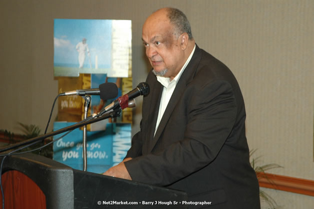 Red Cap Porters Awards - Minister of Tourism, Hon. Edmund Bartlett - Director of Tourism, Basil Smith - Friday, December 14, 2007 - Holiday Inn Sunspree, Montego Bay, Jamaica W.I. - Photographs by Net2Market.com - Barry J. Hough Sr, Photographer - Negril Travel Guide, Negril Jamaica WI - http://www.negriltravelguide.com - info@negriltravelguide.com...!