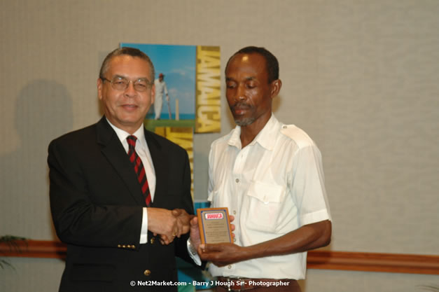 Red Cap Porters Awards - Minister of Tourism, Hon. Edmund Bartlett - Director of Tourism, Basil Smith - Friday, December 14, 2007 - Holiday Inn Sunspree, Montego Bay, Jamaica W.I. - Photographs by Net2Market.com - Barry J. Hough Sr, Photographer - Negril Travel Guide, Negril Jamaica WI - http://www.negriltravelguide.com - info@negriltravelguide.com...!