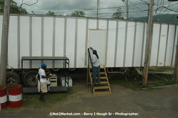 Venue Under Construction - Wednesday, July 18, 2007 - Red Stripe Reggae Sumfest at Catherine Hall, Montego Bay, St Jamaica, Jamaica W.I. - Negril Travel Guide.com, Negril Jamaica WI - http://www.negriltravelguide.com - info@negriltravelguide.com...!