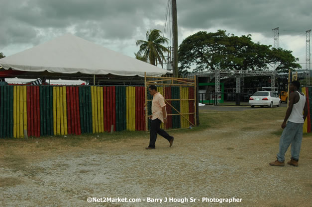 Venue Under Construction - Wednesday, July 18, 2007 - Red Stripe Reggae Sumfest at Catherine Hall, Montego Bay, St Jamaica, Jamaica W.I. - Negril Travel Guide.com, Negril Jamaica WI - http://www.negriltravelguide.com - info@negriltravelguide.com...!