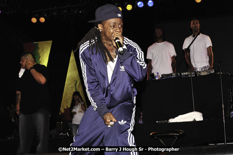 Lil Wayne @ Red Stripe Reggae Sumfest 2008 International Night 2, Catherine Hall, Montego Bay - Saturday, July 19, 2008 - Reggae Sumfest 2008 July 13 - July 19, 2008 - Photographs by Net2Market.com - Barry J. Hough Sr. Photojournalist/Photograper - Photographs taken with a Nikon D300 - Negril Travel Guide, Negril Jamaica WI - http://www.negriltravelguide.com - info@negriltravelguide.com...!