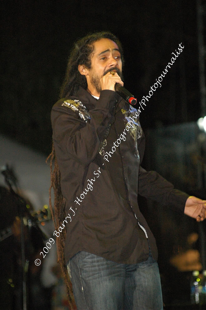 Damian 'Jr. Gong' Marley & NAS @ Reggae Sumfest 2009 - International Night 2 - Reggae Sumfest 2009,Catherine Hall, Montego Bay, St. James, Jamaica W.I. - Saturday, July 25, 2009 - Reggae Sumfest 2009, July 19 - 25, 2009 - Photographs by Net2Market.com - Barry J. Hough Sr. Photojournalist/Photograper - Photographs taken with a Nikon D70, D100, or D300 - Negril Travel Guide, Negril Jamaica WI - http://www.negriltravelguide.com - info@negriltravelguide.com...!