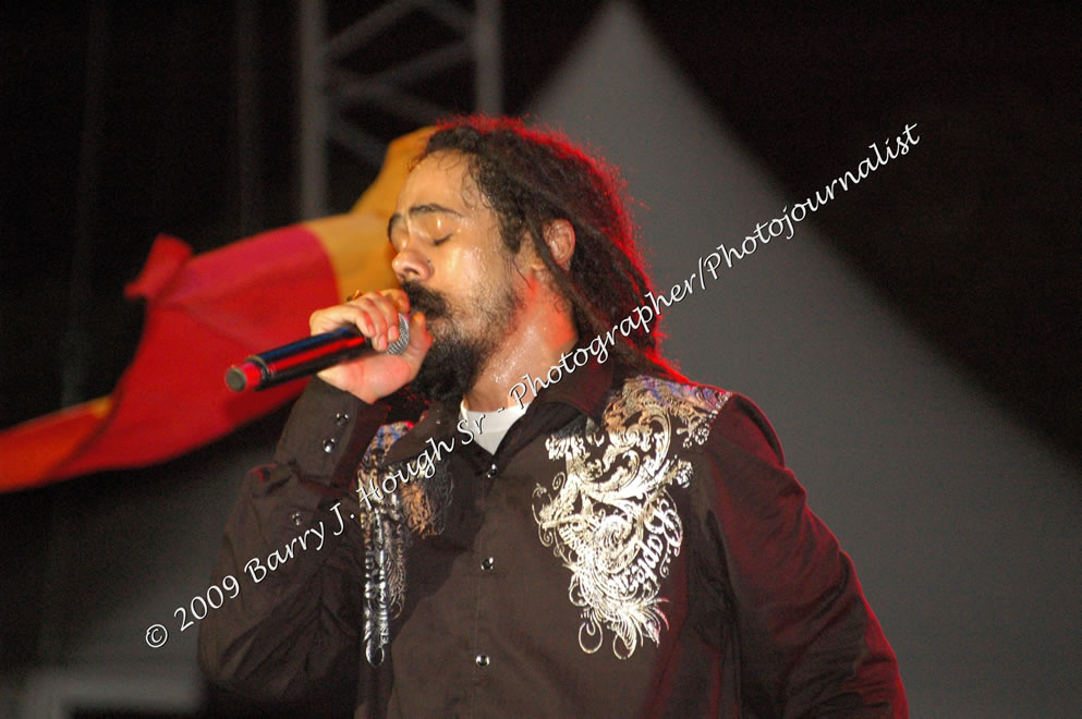 Damian 'Jr. Gong' Marley & NAS @ Reggae Sumfest 2009 - International Night 2 - Reggae Sumfest 2009,Catherine Hall, Montego Bay, St. James, Jamaica W.I. - Saturday, July 25, 2009 - Reggae Sumfest 2009, July 19 - 25, 2009 - Photographs by Net2Market.com - Barry J. Hough Sr. Photojournalist/Photograper - Photographs taken with a Nikon D70, D100, or D300 - Negril Travel Guide, Negril Jamaica WI - http://www.negriltravelguide.com - info@negriltravelguide.com...!