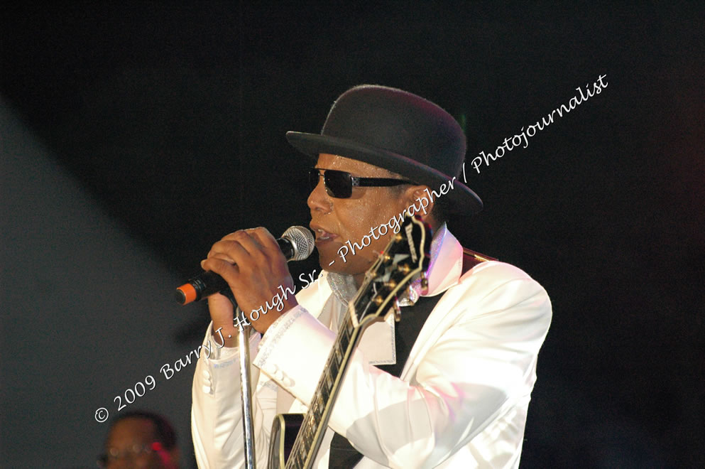 Tito Jackson @ Reggae Sumfest 2009 - International Night 2 - Tito Jackson, brother of the late King of Pop Michael Jackson performed live at Reggae Sumfest 2009. Reggae Sumfest 2009,Catherine Hall, Montego Bay, St. James, Jamaica W.I. - Saturday, July 25, 2009 - Reggae Sumfest 2009, July 19 - 25, 2009 - Photographs by Net2Market.com - Barry J. Hough Sr. Photojournalist/Photograper - Photographs taken with a Nikon D70, D100, or D300 - Negril Travel Guide, Negril Jamaica WI - http://www.negriltravelguide.com - info@negriltravelguide.com...!