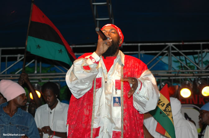 Capleton - Spring Break 2005 -  6th Anniversary - All Day - All Night - Photo Gallery - Sunday, March 13th - Long Bay Beach, Negril Jamaica - Negril Travel Guide, Negril Jamaica WI - http://www.negriltravelguide.com - info@negriltravelguide.com...!