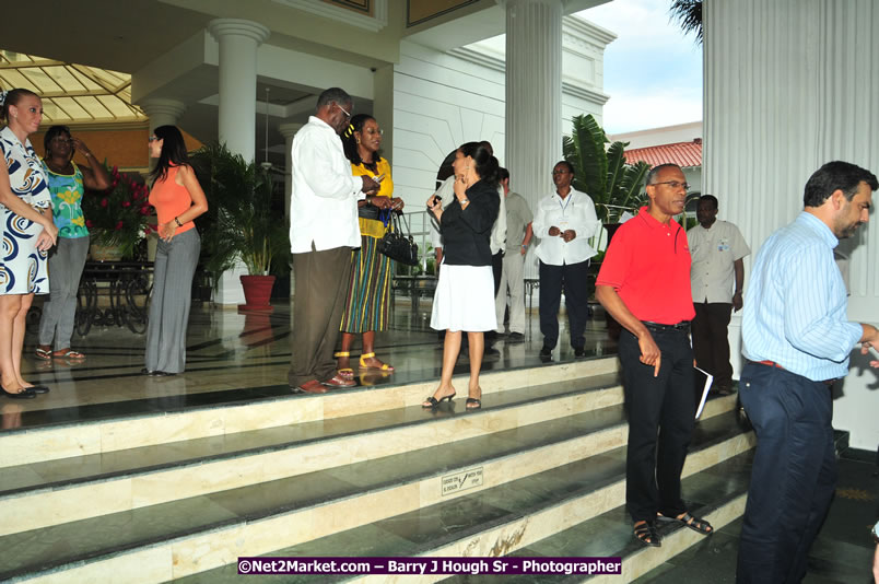 Usain Bolt of Jamaica - The Fastest Man In The World  - Usain Bolt Homecoming Celebrations - Press Conference at the Grand Bahia Principe &amp; Sherwood Content - Waldensia Primary School - Photographs by Net2Market.com - Barry J. Hough Sr. Photojournalist/Photograper - Photographs taken with a Nikon D300 - Negril Travel Guide, Negril Jamaica WI - http://www.negriltravelguide.com - info@negriltravelguide.com...!